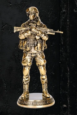 Купить коллекционную фигурку из латуни Боец спецназа "Волк"