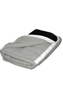 Купить плед Компакт (со вставкой из оксфорда) флисовый 155х170 см, однотонный серый