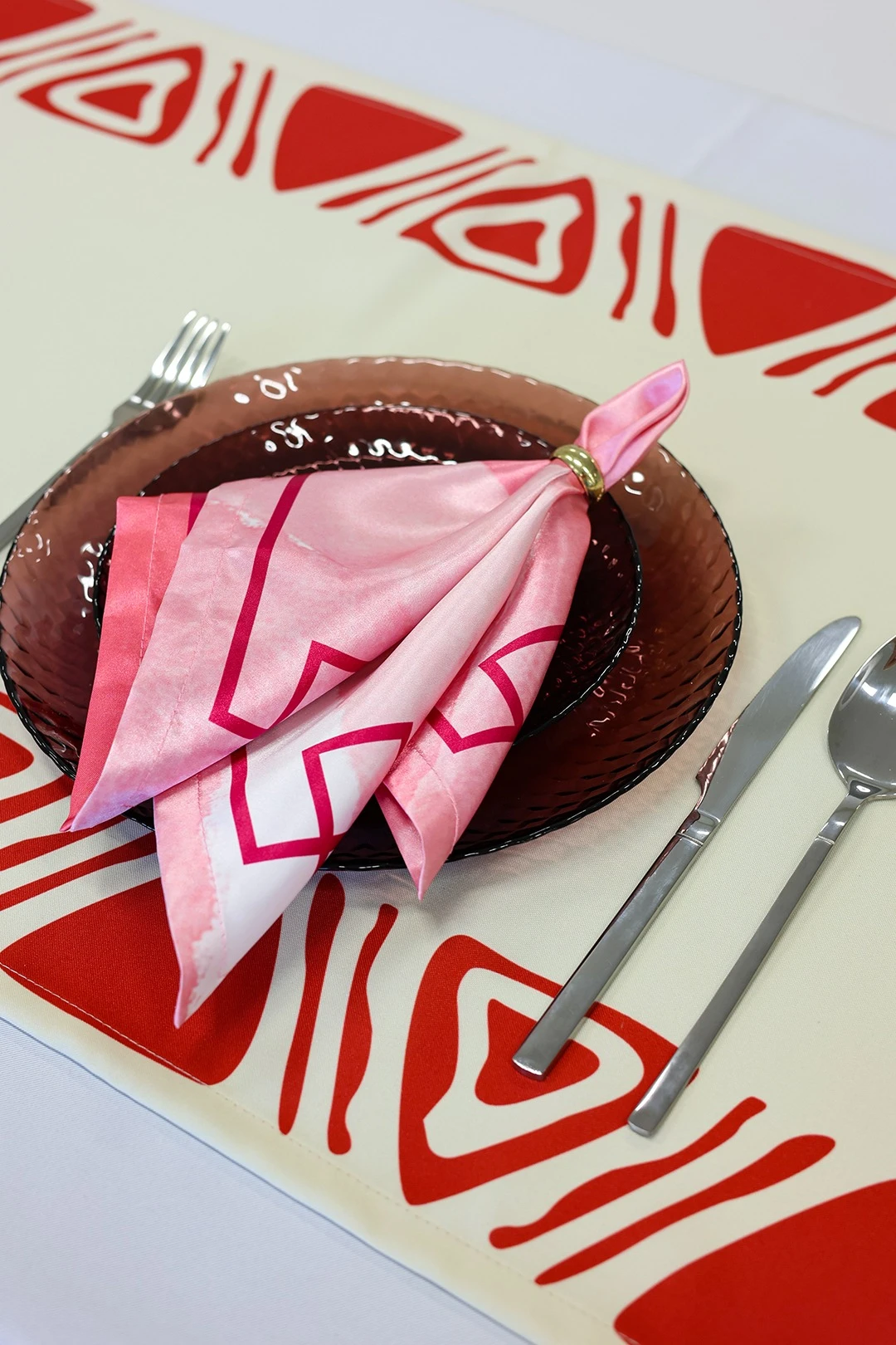 Салфетка квадратная 40х40 см, с полной запечаткой (полиэстер) "Coral dinner"#4 Салфетка квадратная 40х40 см, с полной запечаткой (полиэстер) "Coral dinner"#4