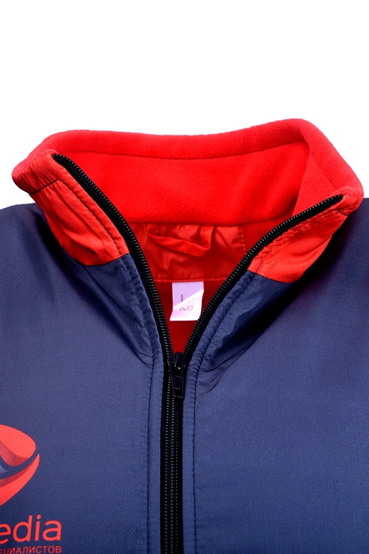 Жилет Пилот с подкладом из флиса унисекс, с полной запечаткой "ProMedia"#4