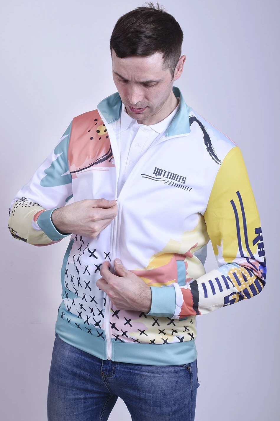 Толстовка Алекс унисекс из адидаса с полной запечаткой "Rationis"#4