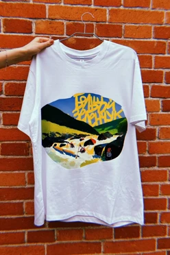 Купить футболку прямого кроя унисекс с печатью