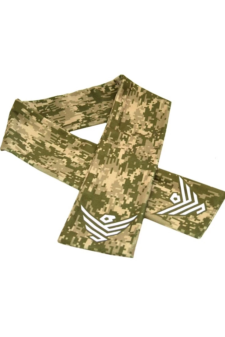 Шарф двухслойный утепленный 15х120 см, с полной запечаткой "Hacks"#4