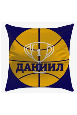 Подушка 45х45 см, с принтом "Champion number 1"#1