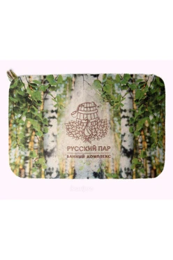 Купить коврик банный с  полной запечаткой "Русский пар"