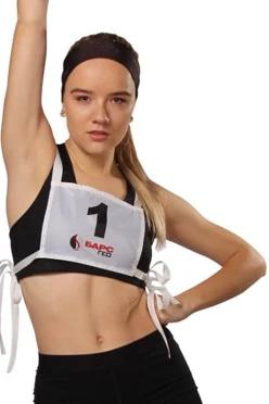 Купить стартовый номер грудь и спина 15х20 см