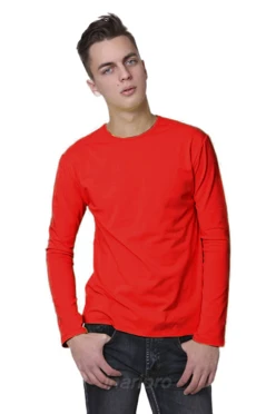 Купить красный лонгслив Атлетик Плюс унисекс