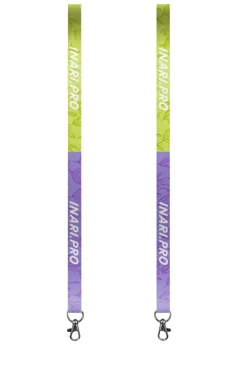 Купить ленту для бейджа репс ширина 2 см, с карабином-люкс, с печатью "Inari"