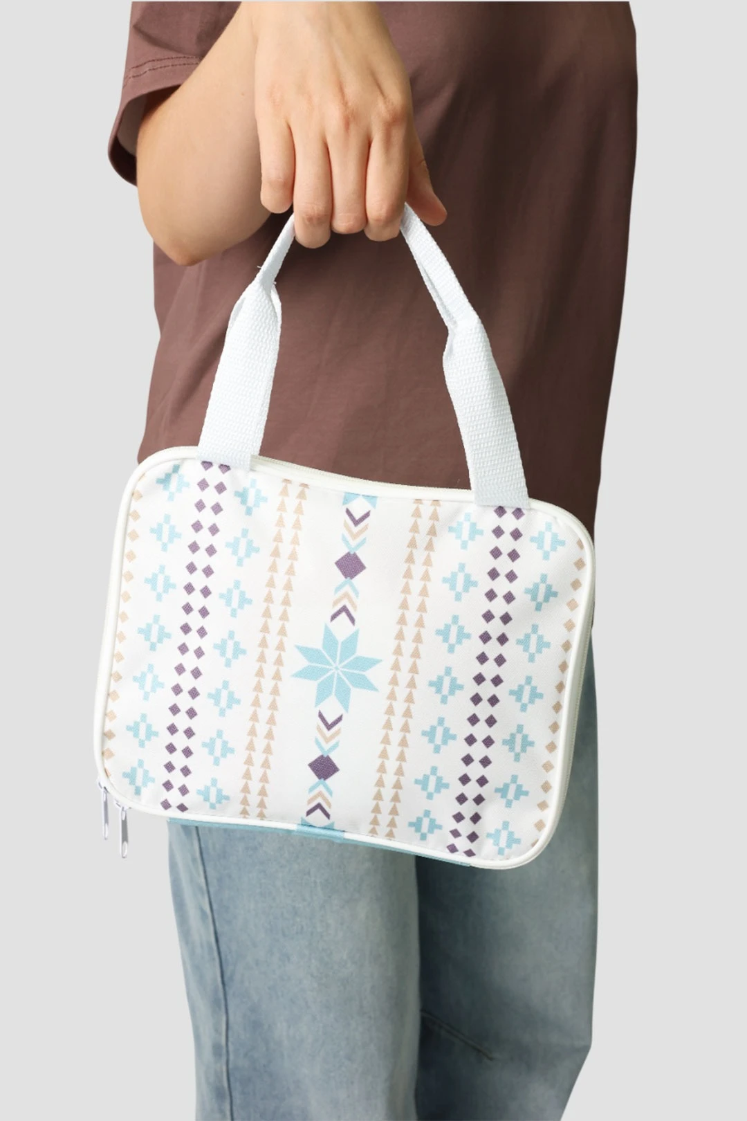 Купить сумку Ворд с ручками 18х24 см, с принтом "Blue pattern" Купить сумку Ворд с ручками 18х24 см, с принтом "Blue pattern"