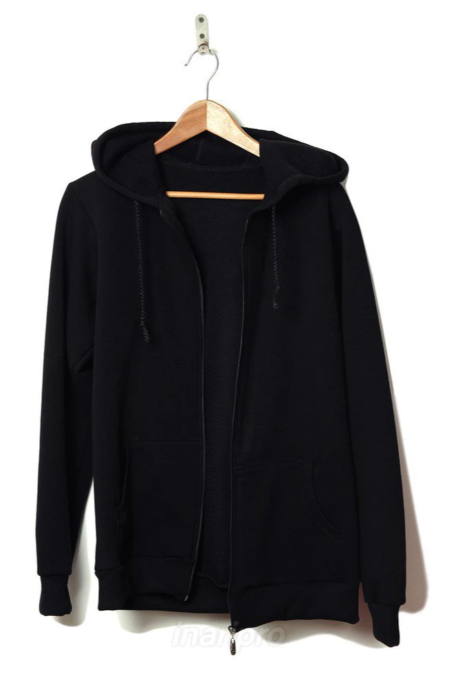 Балахон Рик из футера унисекс, однотонный черный#4 Балахон Рик из футера унисекс, однотонный черный#4