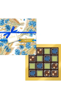 Набор шоколада и конфет ассорти 150г из коллекции Васильковое настроение