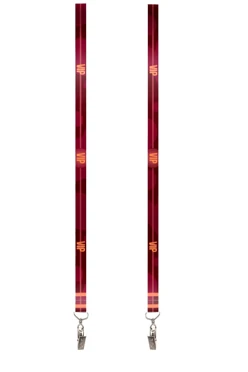 Купить ленту для бейджа атлас ширина 1,5 см, с клипсой, с печатью "VIP