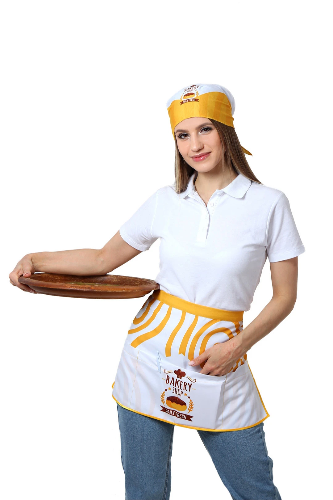 Передник Милан из габардина с полной запечаткой "BAKERY SHOP"#1