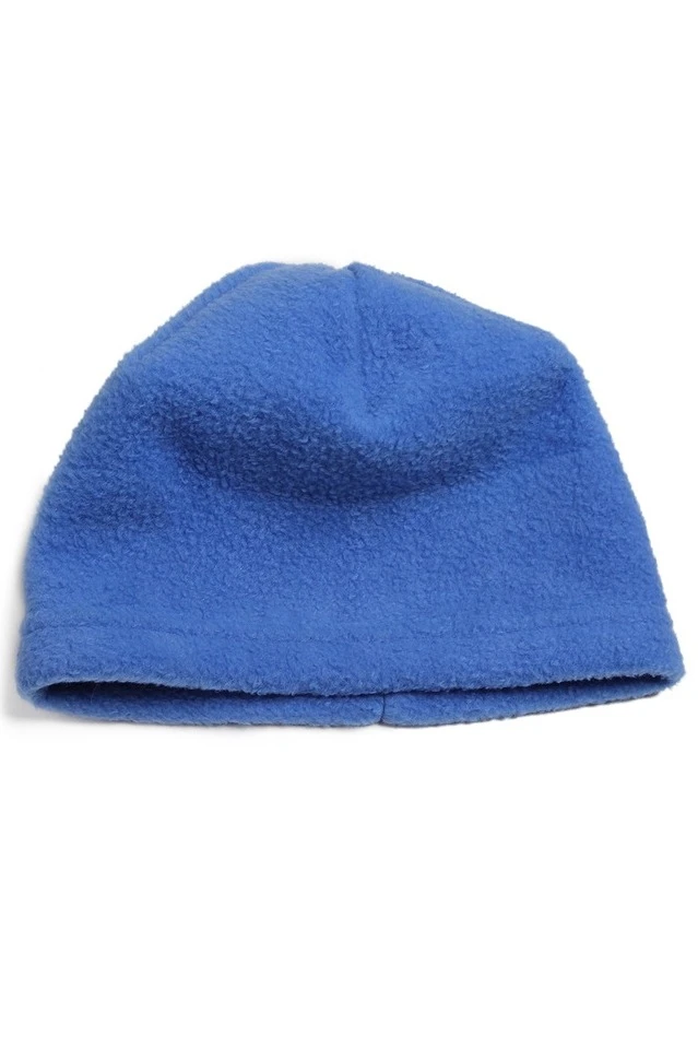 Шапка Вайт флисовая однослойная детская, однотонная синяя#2 Шапка Вайт флисовая однослойная детская, однотонная синяя#2