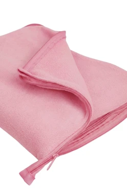 Купить плед Трансформер (плед-подушка) флисовый, однотонный светло-розовый