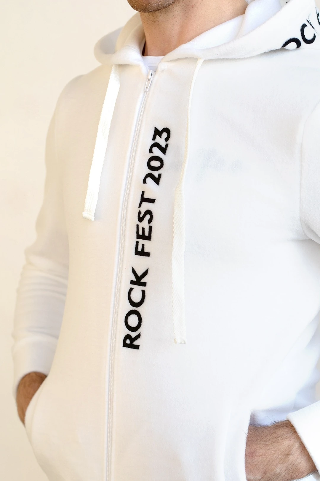 Толстовка Харисон флисовая с капюшоном унисекс, однотонная "Rock Fest"#1 Толстовка Харисон флисовая с капюшоном унисекс, однотонная "Rock Fest"#1