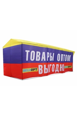 Палатка для промоакции и торговли (с козырьком) 2х6 м#1