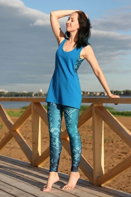 Купить комплект 3в1 "Голубые пиксели"