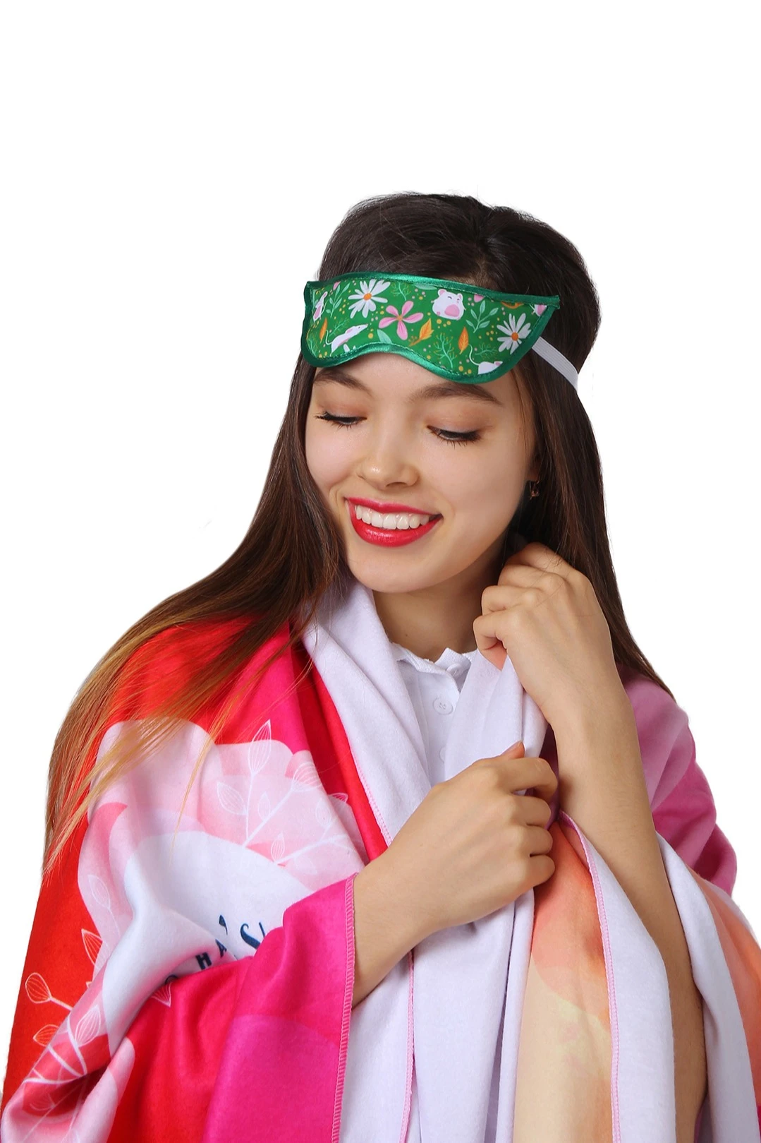 Маска для сна с принтом "Christmas"#1 Маска для сна с принтом "Christmas"#1