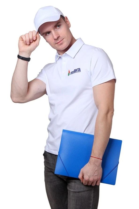 Поло Декстер унисекс однотонная "ProVita List"#2