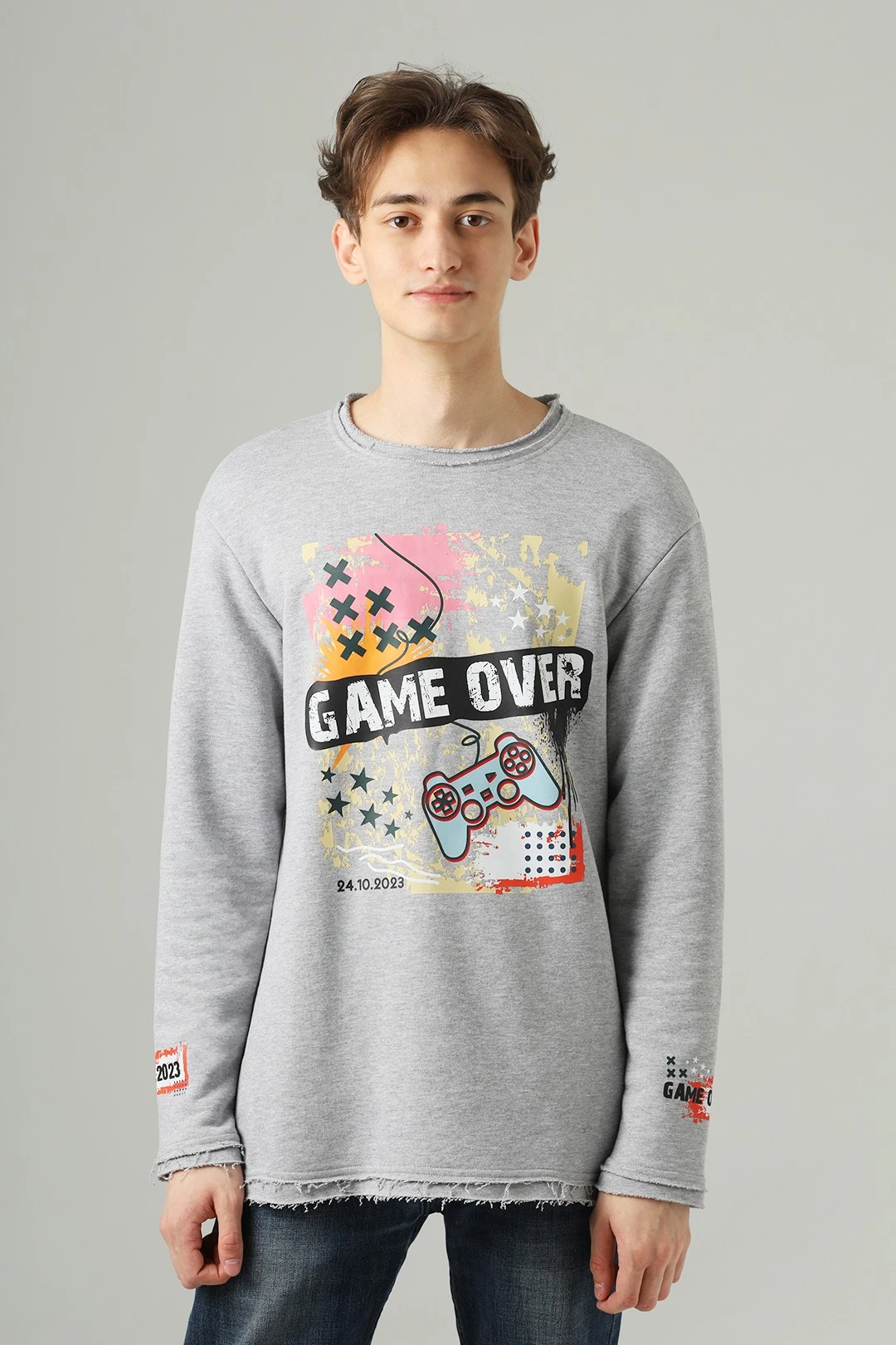 Толстовка Мартин из футера оверсайз унисекс, однотонная#4