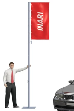 Купить флагшток Моби Универсал 4 м с плечом 1,1 м