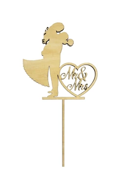 Топпер из фанеры 12х21 см с гравировкой#1