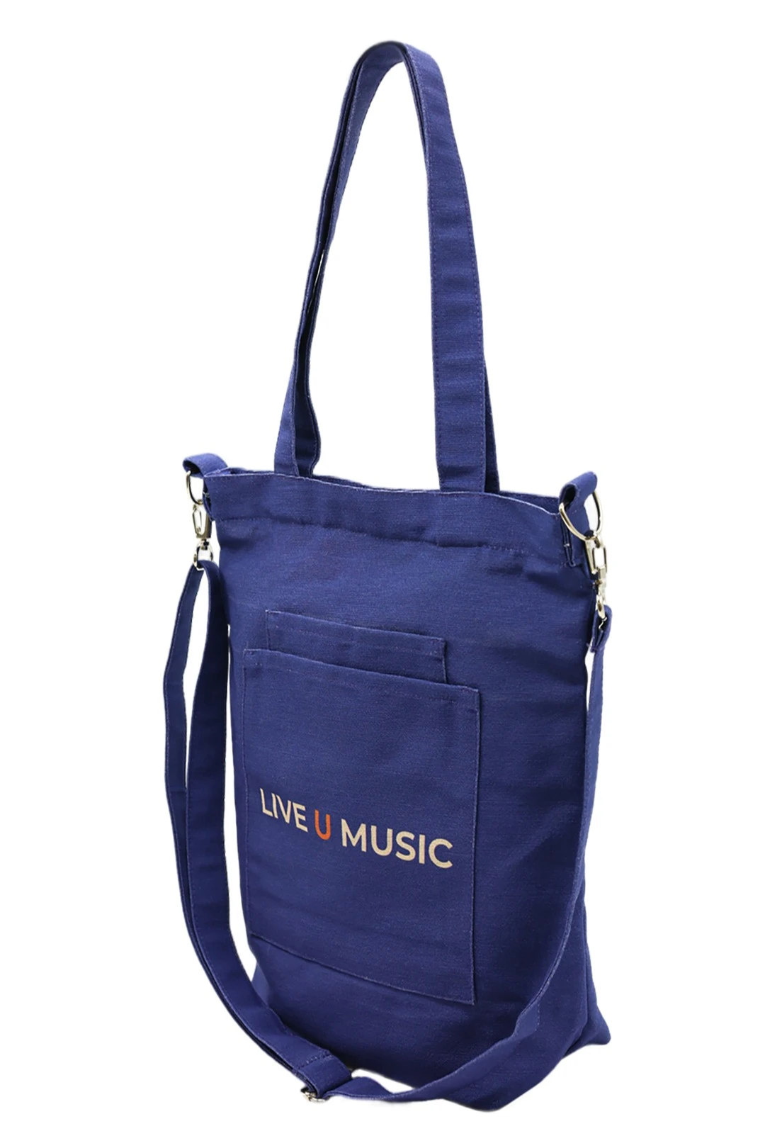 Сумка Айви из двунитки 30х35х10 см, печать с двух сторон "Live u music"#6 Сумка Айви из двунитки 30х35х10 см, печать с двух сторон "Live u music"#6