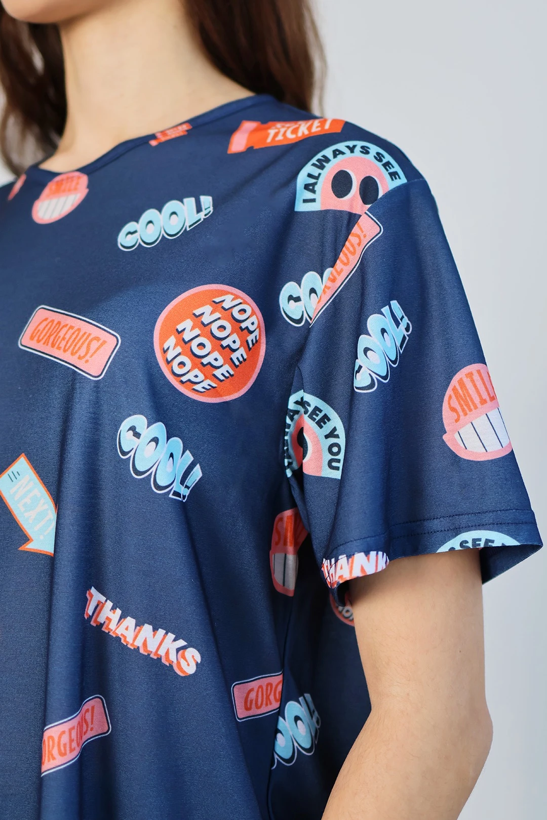 Футболка Гэлэкси женская из кулирной глади с полной запечаткой "Forward"#2