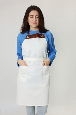 Фартук Скот с шейной лямкой, однотонный#1