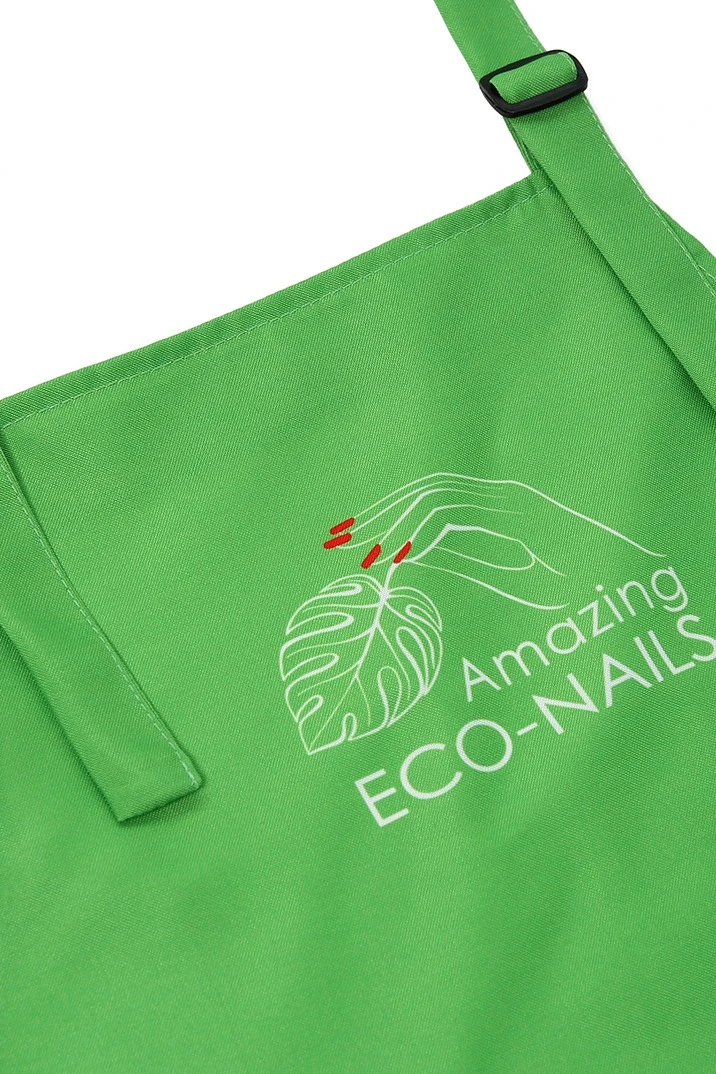 Фартук Хилтон из габардина, с полной запечаткой "Eco nails#1