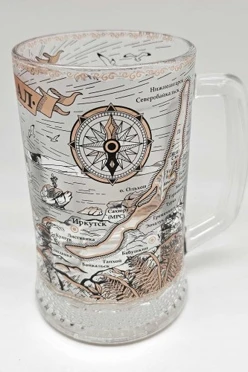 Купить кружку стеклянную пивную "Байкал"