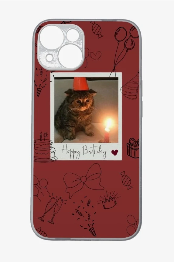 Чехол для iPhone 14 с принтом "Happy Birthday"#1