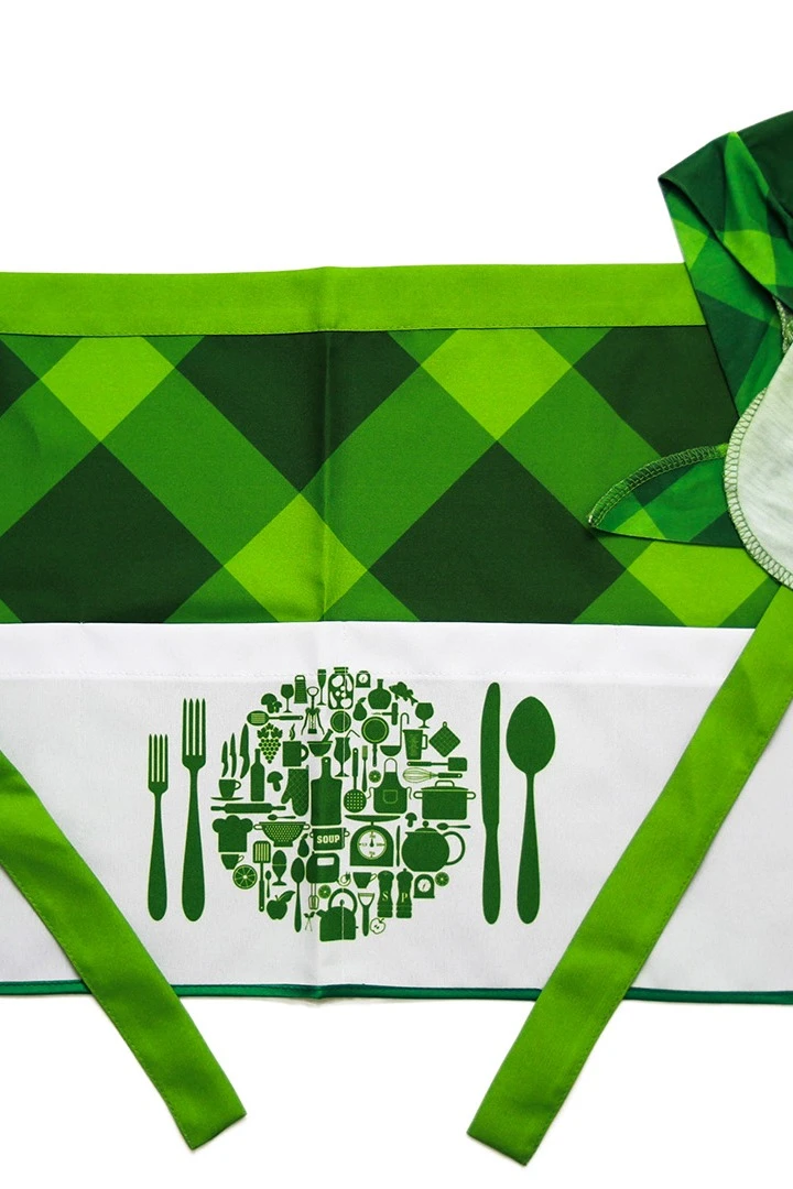 Купить  Передник Милан с полной запечаткой "Зеленый"