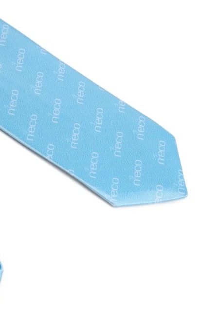 Галстук Слим узкий самовяз мужской, с полной запечаткой "Neco"#3