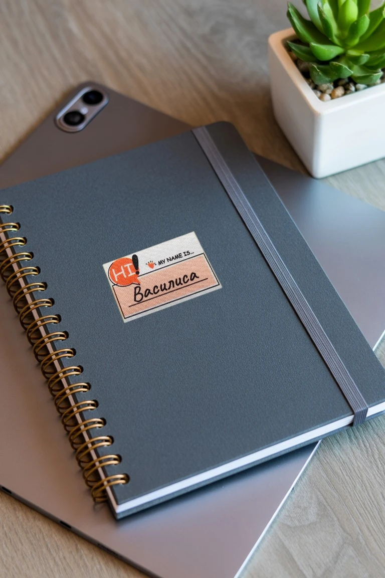 Наклейка-стикер Прямоугольник 4х6 см с печатью "Vasilisa"#2