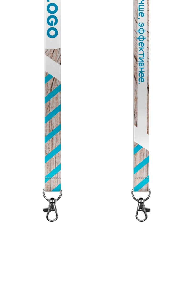 Купить ленту для бейджа блекаут ширина 2,5 см, с карабином-люкс и замком безопасного разрыва, с печатью "Faster, better, more efficient"