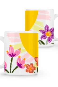 Купить кружку с принтом "Happy day Eva"