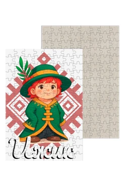 Купить пазл картонный А4 с принтом "Izhik"