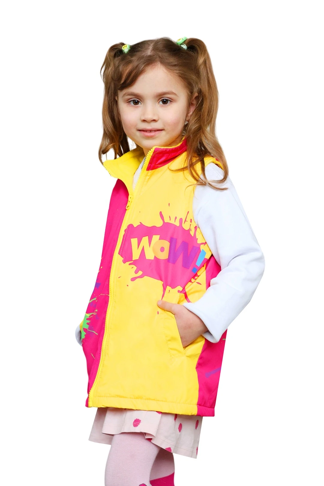 Жилет Пилот с подкладом из флиса детский, с полной запечаткой#1