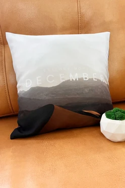 Купить подушку 35х35 см, с принтом "December"