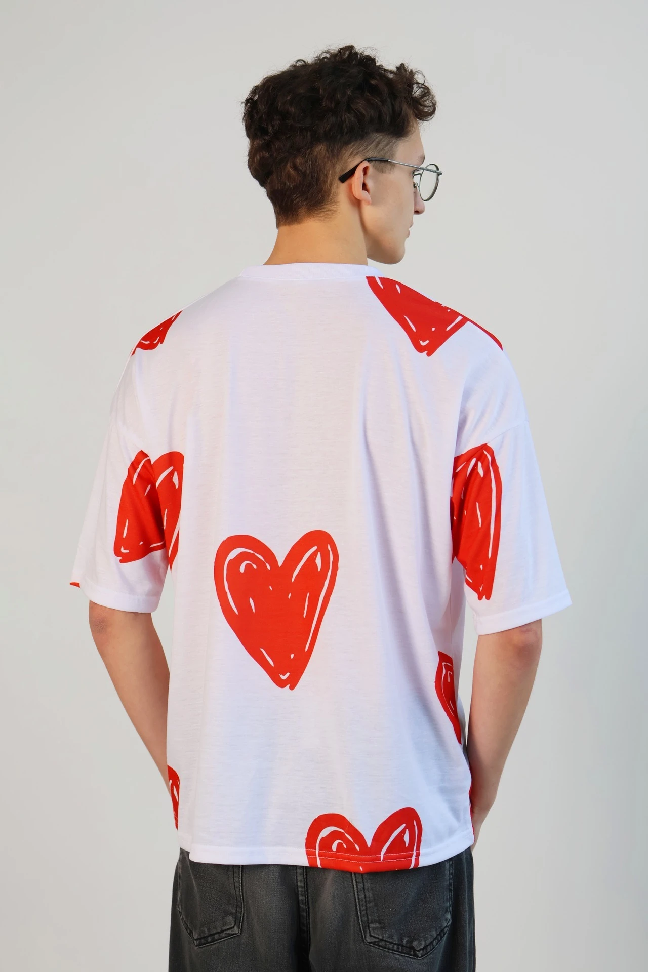 Футболка Макс оверсайз из футера пэ унисекс с полной запечаткой#2