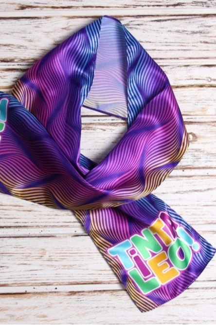 Шарф однослойный легкий 15х100 см, с полной запечаткой#1 Шарф однослойный легкий 15х100 см, с полной запечаткой#1