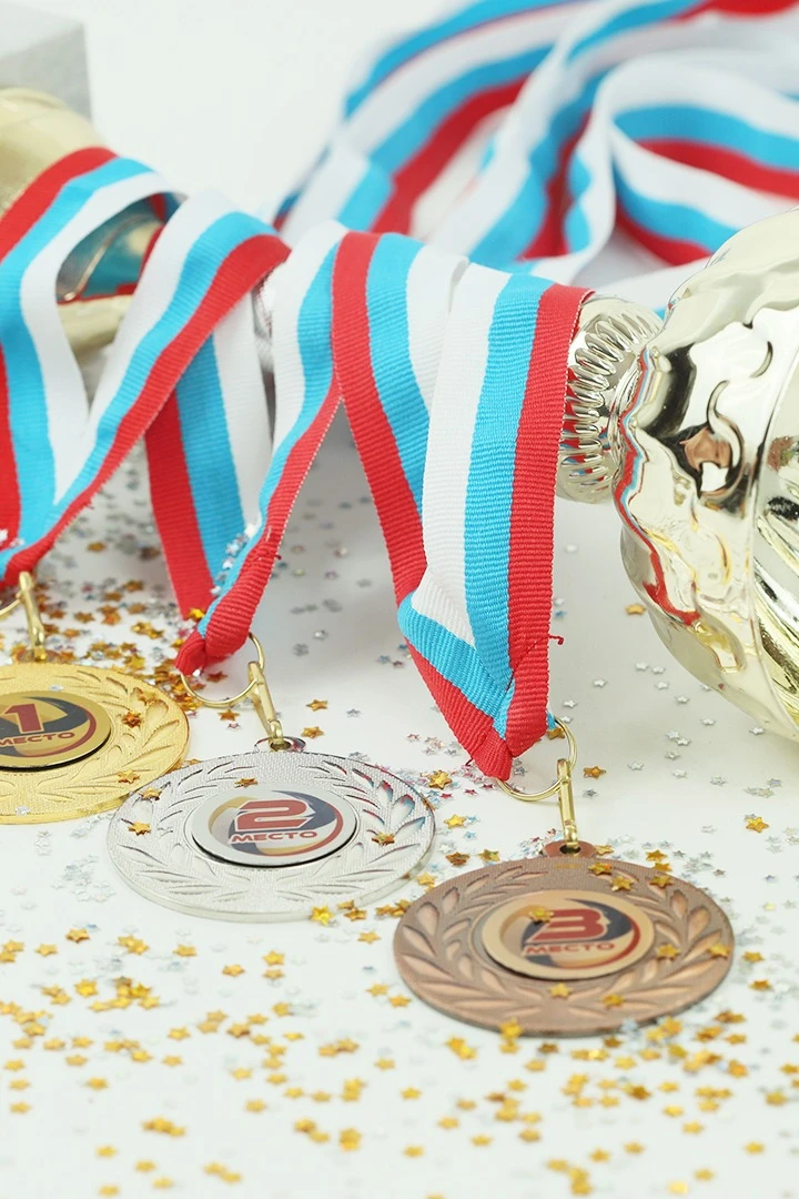 Медаль металлическая ИК5002 50мм с шильдом 25мм#1 Медаль металлическая ИК5002 50мм с шильдом 25мм#1