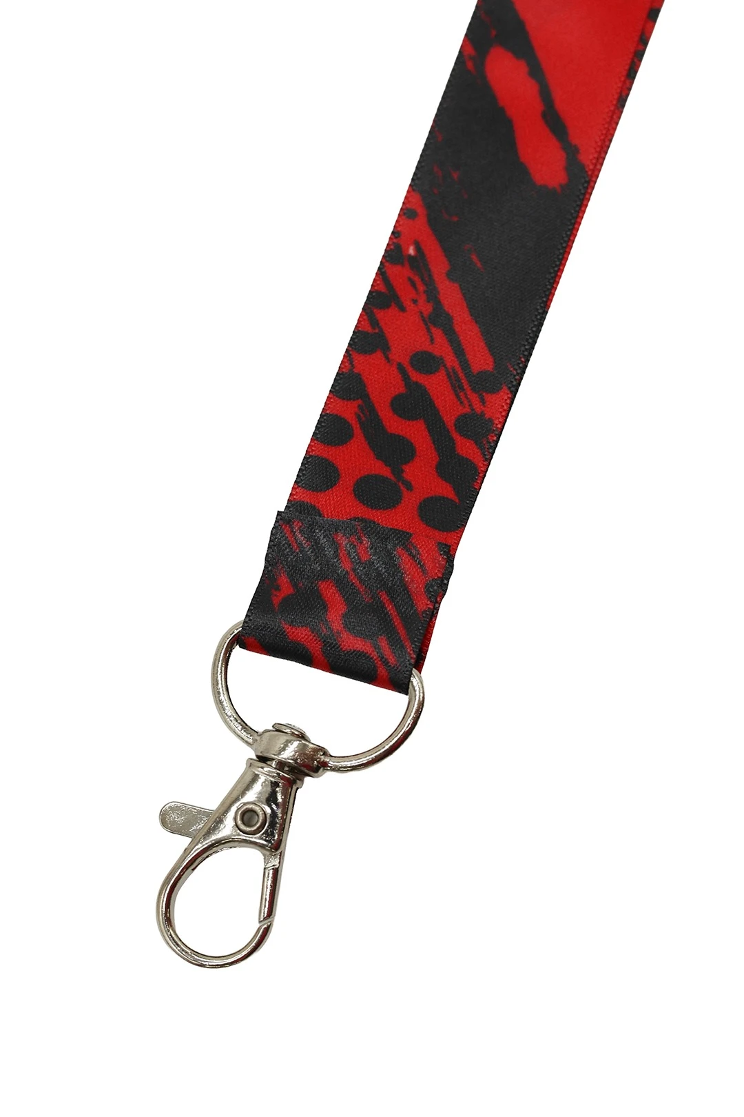 Лента для бейджа атлас люкс ширина 1,5 см, с двумя карабинами, с печатью#6