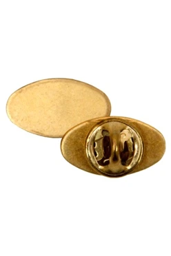 Заготовка для значка заливного Овал 12х21 мм#1