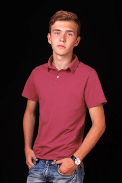 Купить поло Декстер унисекс розовую