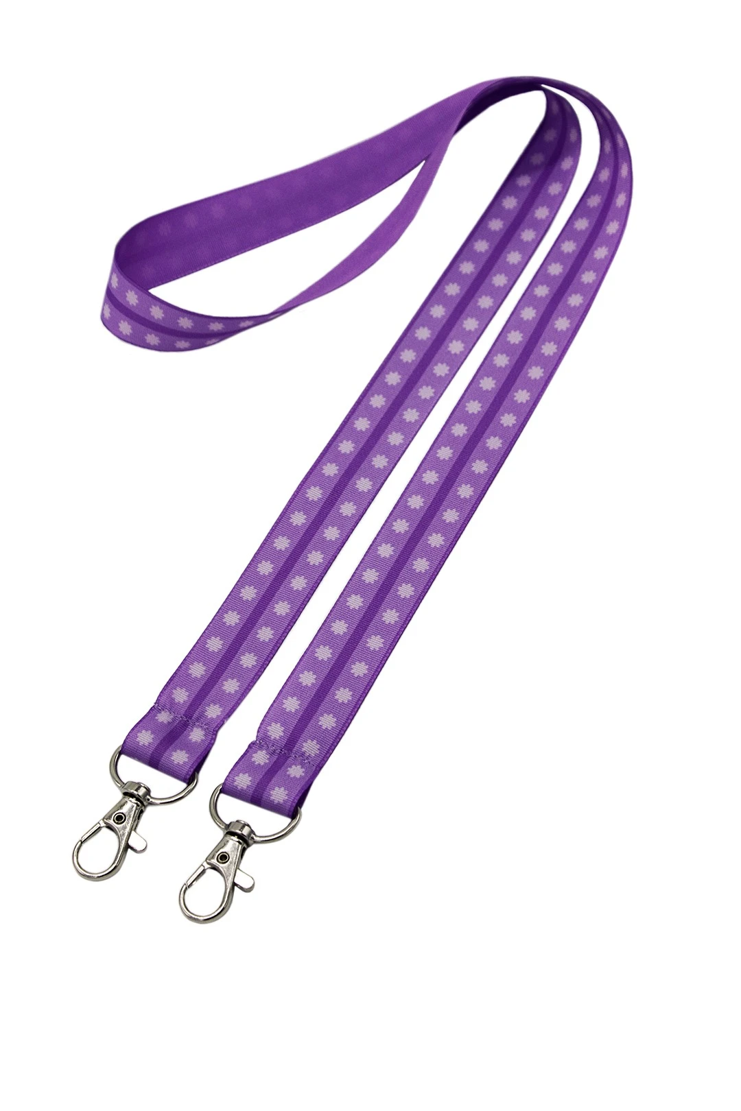 Лента для бейджа микрорепс ширина 2 см, с двумя карабинами, с печатью#4