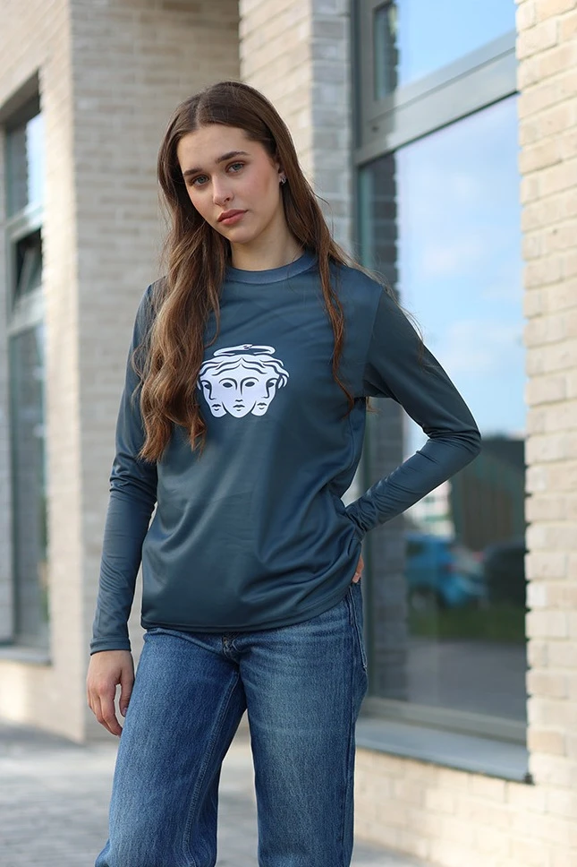 Лонгслив Гэлэкси Плюс женский с полной запечаткой (полиэстер)#3 Лонгслив Гэлэкси Плюс женский с полной запечаткой (полиэстер)#3