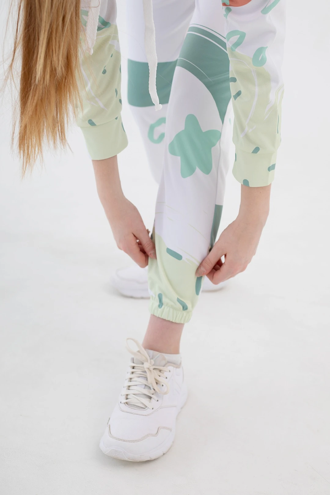 Брюки Экшен зауженные детские с полной запечаткой "Eco camp"#1